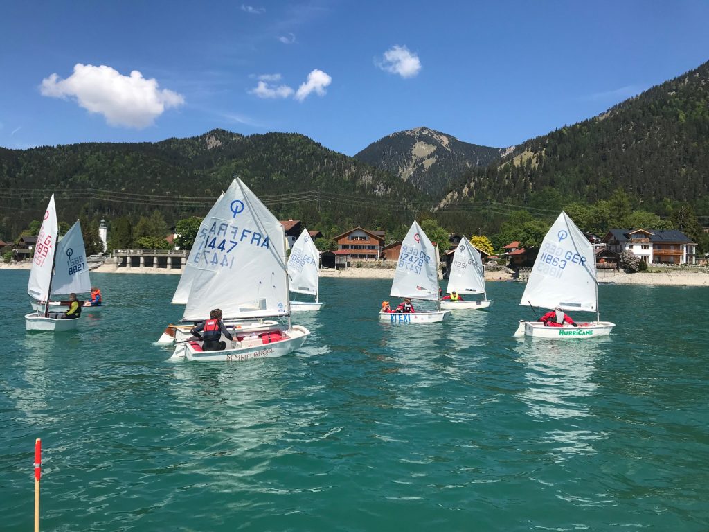 Opti-Segler des MRSV am Walchensee